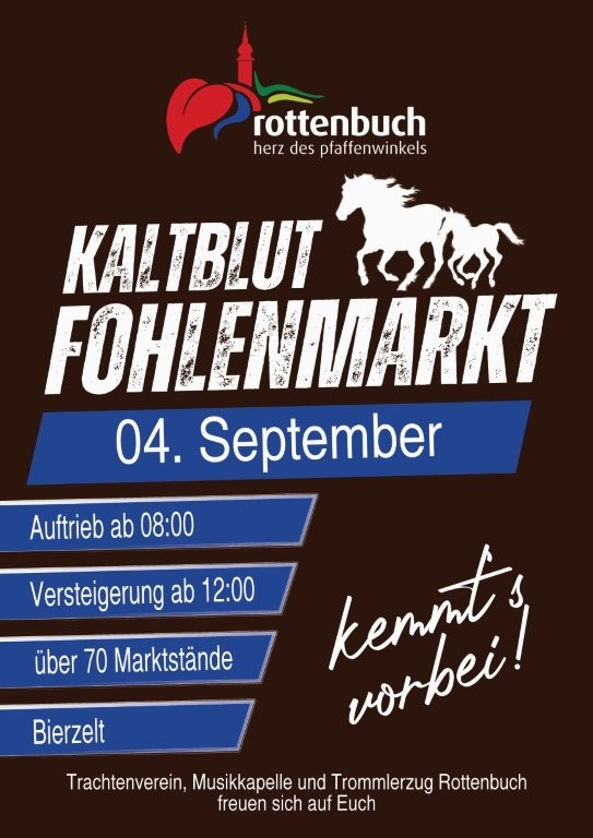 Plakat A3 Fohlenmarkt